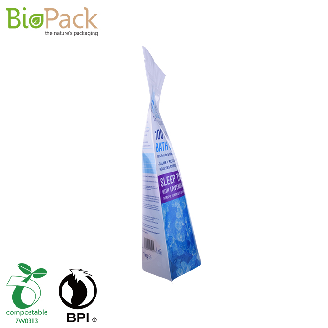 OEM Recyclable ламинированная упаковка соли Stand Up Zipper Pouch Window Packaging Bag Поставщик Китай