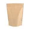Упаковка для пищевых продуктов из крафт-бумаги, сумка на молнии с окном
