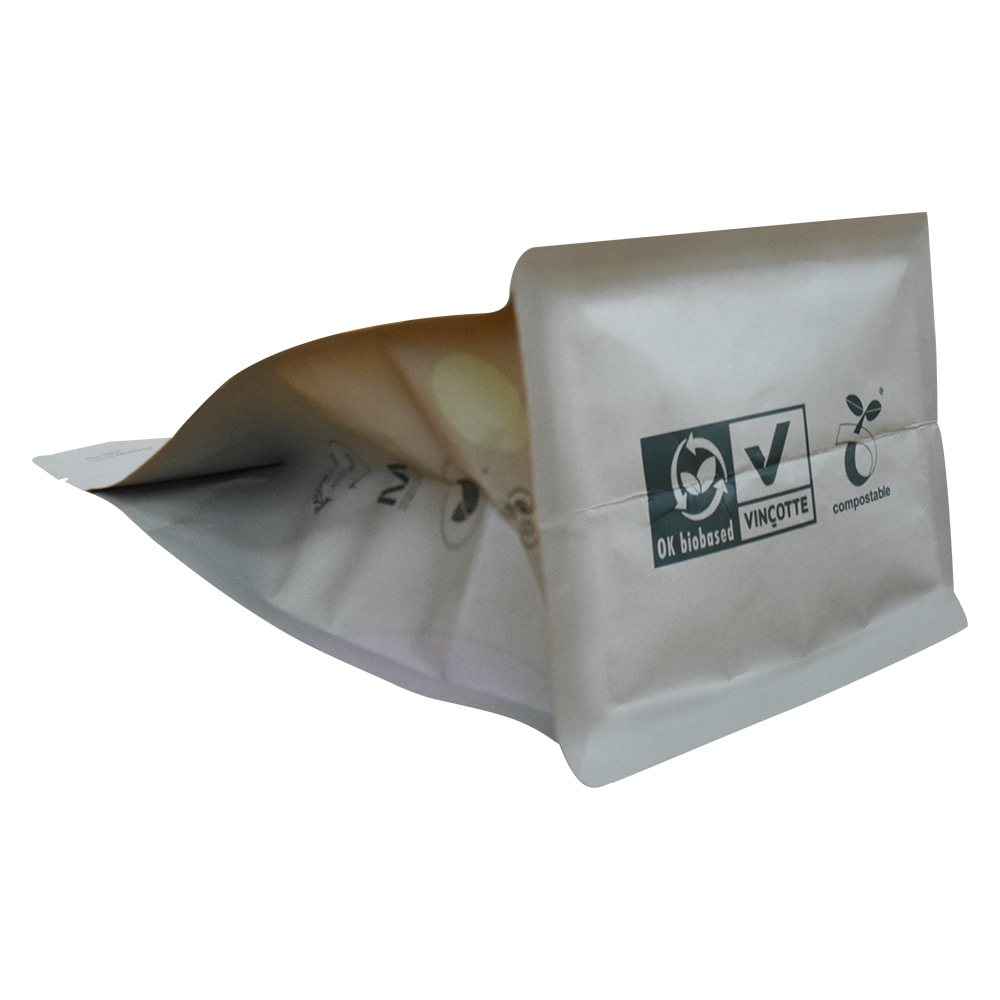 Оптовый индивидуальный печатный компостируемый мешок для кофе на дне коробки 250 г 12 унций Биоразлагаемый мешок с клапаном