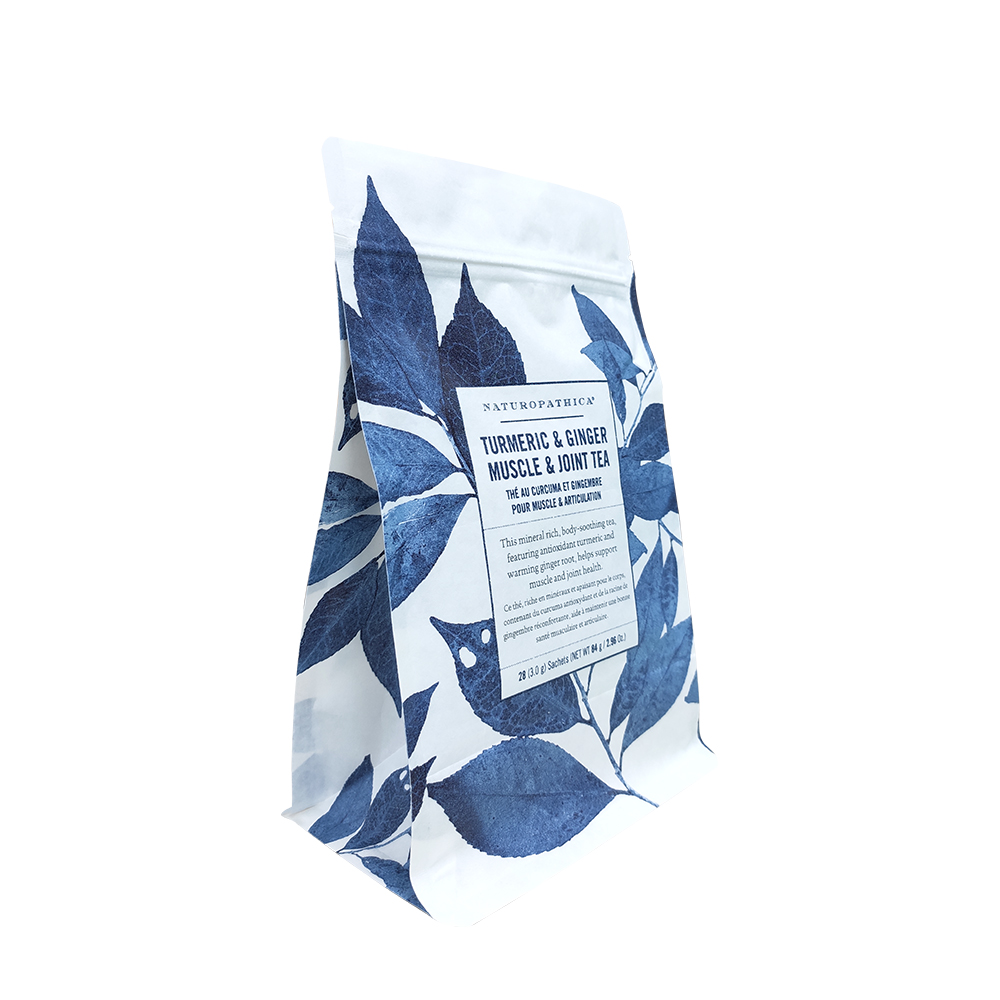 Нижний пищевой крафт-упаковочный пакет для закусок из кофейных зерен CustomStand Up Zipper