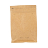 250Gr крафт-бумага коробка нижний мешочек односторонний клапан Ziplock мешок кофе