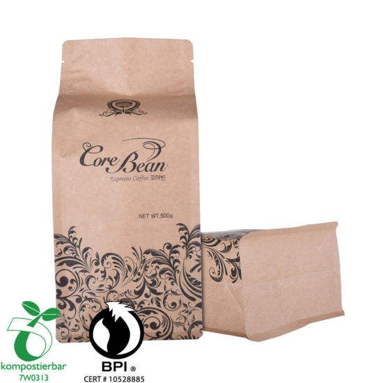Good Seal Ayclity Block Bottom Bean Packaging Bag Factory Китай