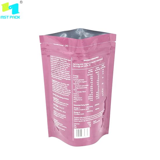 Упаковка для пищевых продуктов Печатная биоразлагаемая сумка на молнии Custom Compostable Bag