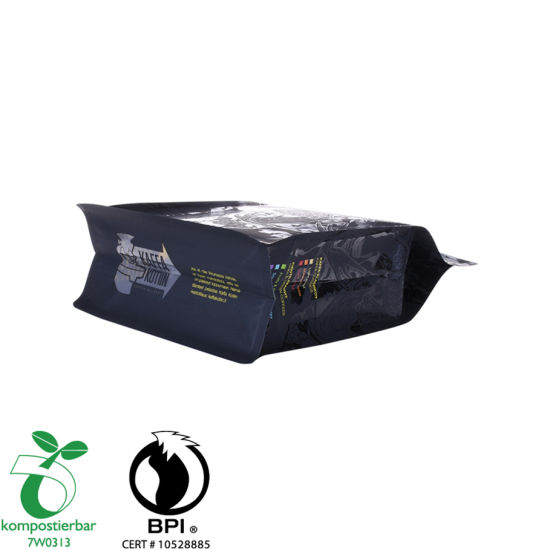 Ziplock квадратный нижний черный пластиковый пакет на заводе из Китая